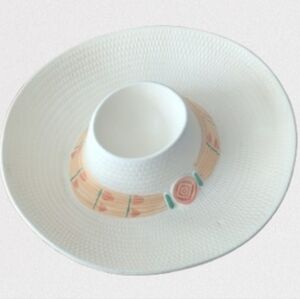 Vintage Treasure Craft Sombrero Chip and Dip Circa 1960s Mid Century Hat